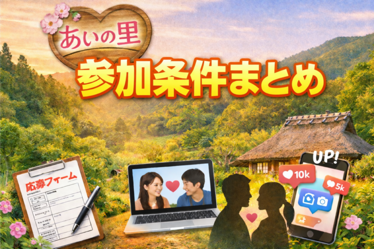 【あいの里】参加条件まとめ!恋愛リアリティ出演の意外なハードルとは? | 「あいの里」タイムズ